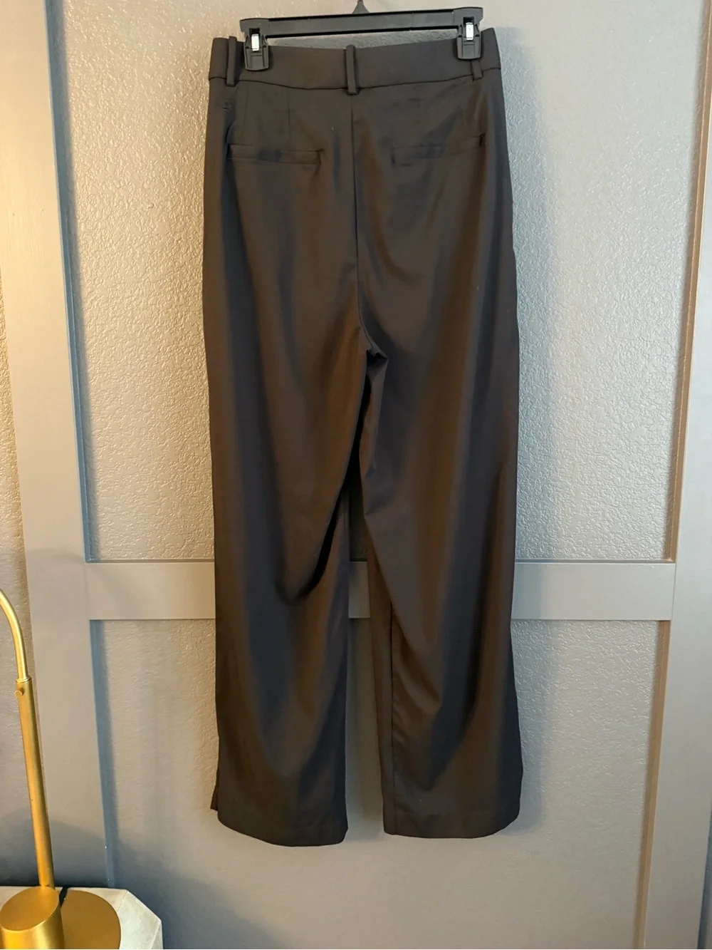 LULULEMON • Pleat-Front High-Rise Trouser Regular Black size 6 wide leg W5GQ3S